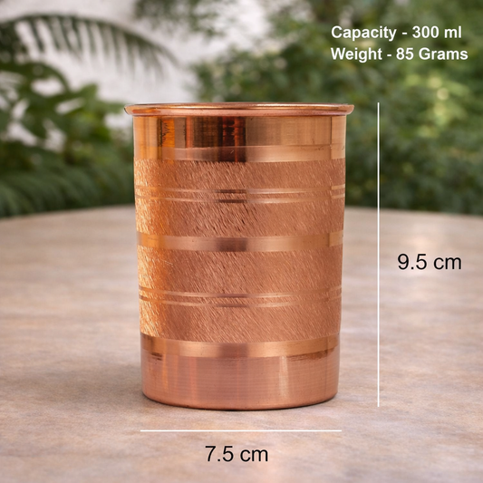 100% Pure Copper Glass